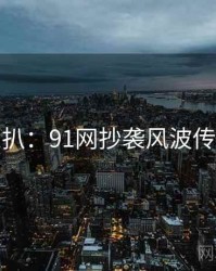 独家深扒：91网抄袭风波传播路径