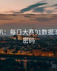 独家深扒：每日大赛91数据泄露流量密码